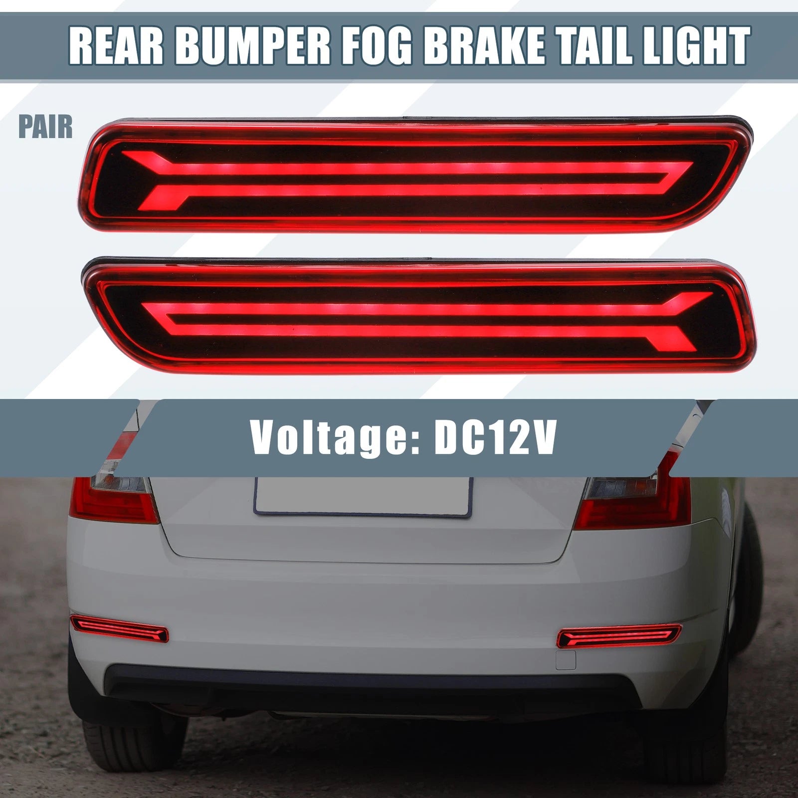 LED Rear Bumper Fog Brake Light for Suzuki Vitara (1 Pair)