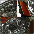 Pair of Smoked Housing Amber Corner Headlights for Acura RSX (2002–2004)