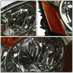 Pair of Smoked Housing Amber Corner Headlights for Acura RSX (2002–2004)