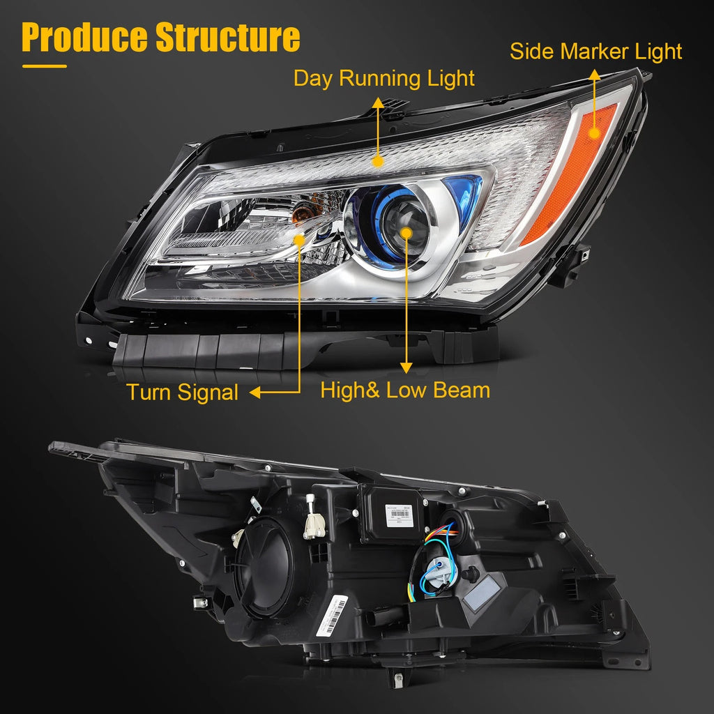 Driver Side Headlight Assembly for Buick LaCrosse (2014–2016)