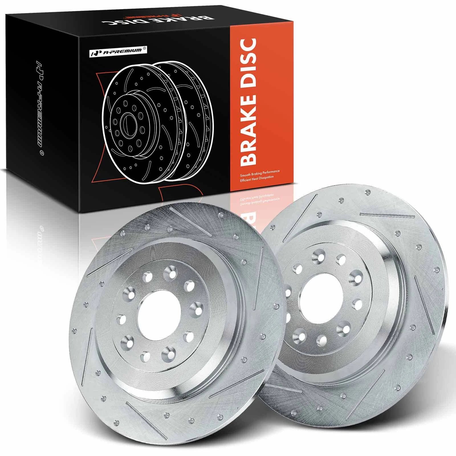 Drilled Brake Rotors for Ford Explorer, Flex, Lincoln MKS (2009–2019)