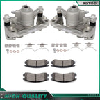 Set of 2 Rear Brake Calipers w/ Ceramic Pads for Chevy Impala (2000–2010)