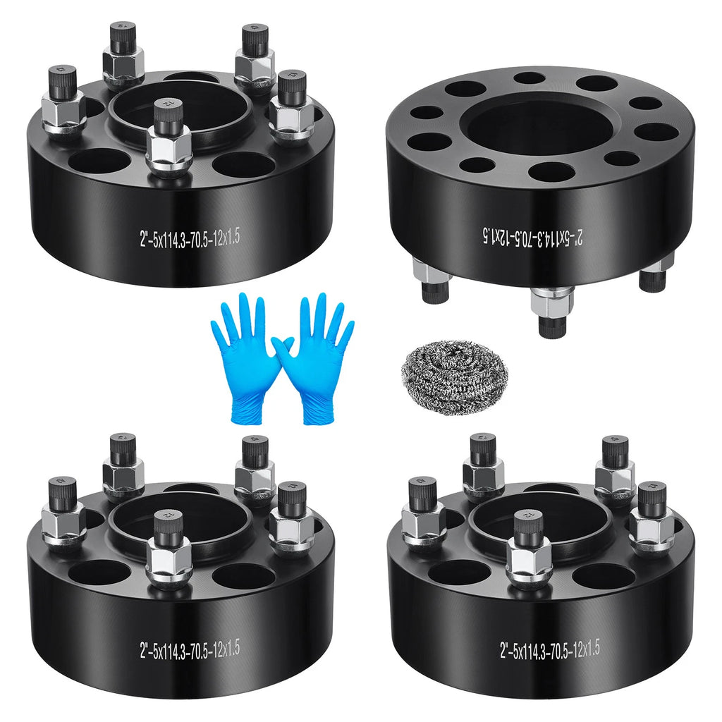 2" Hubcentric 5x4.5 Wheel Spacers for 1964–2014 Ford Mustang (12x1.5)