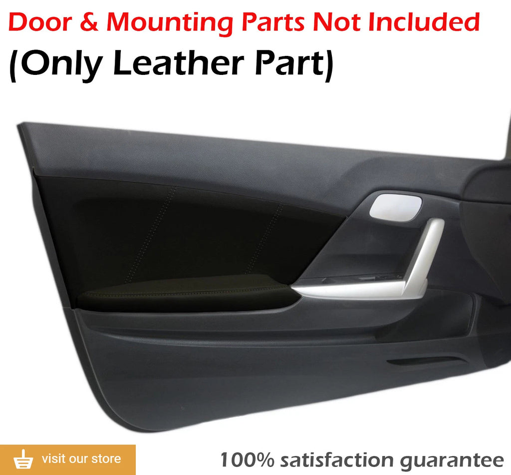 Synthetic Leather Door Panel for Honda Civic Coupe (2012–2015) Gray Stitch