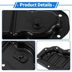 1 Pc Engine Oil Pan No.1210250140 for Toyota Land Cruiser (2007) Steel Black