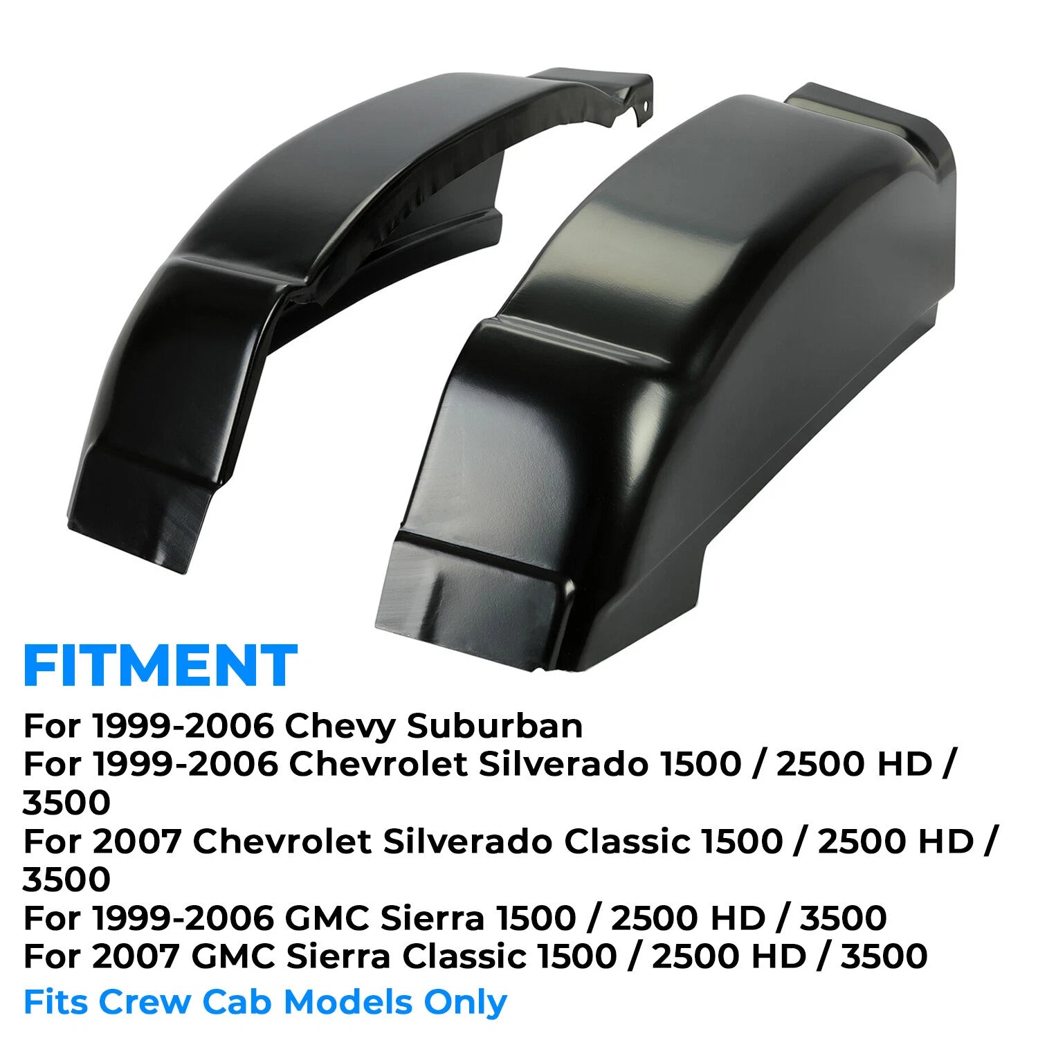Pair Cab Corners for Chevrolet Silverado GMC Sierra (2001–2007)