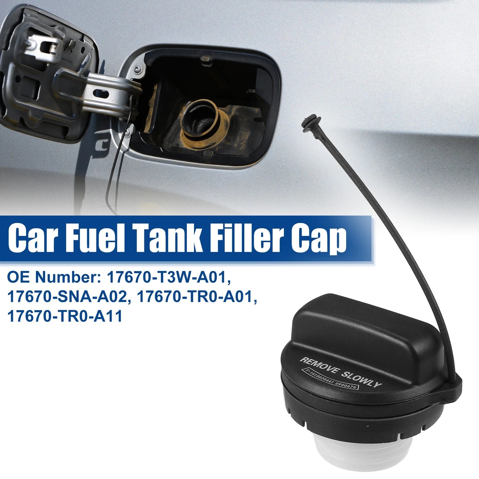 Fuel Tank Filler Cap 17670-T3W-A01 for Honda Civic Accord (2006–2015)
