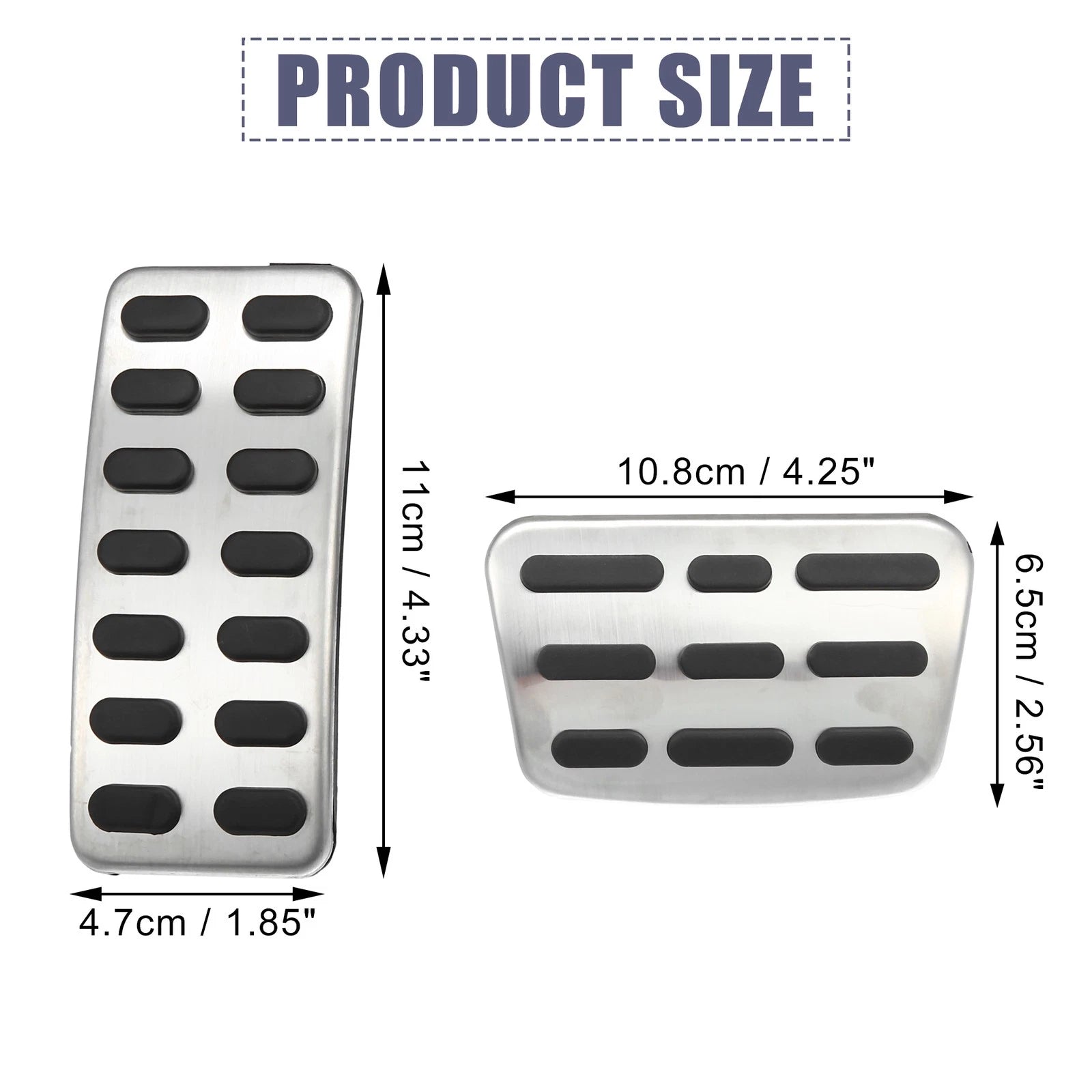 2X Accelerator Pedal & Brake Pedal Cover Set for Hyundai 