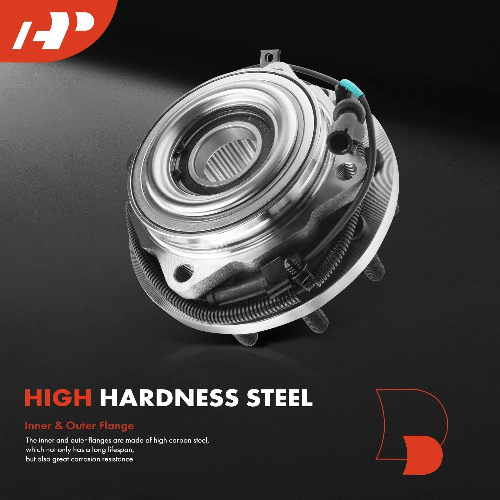 Front Wheel Hub & Bearing Assembly with ABS for Ford F-450 Super Duty (2008–2023)
