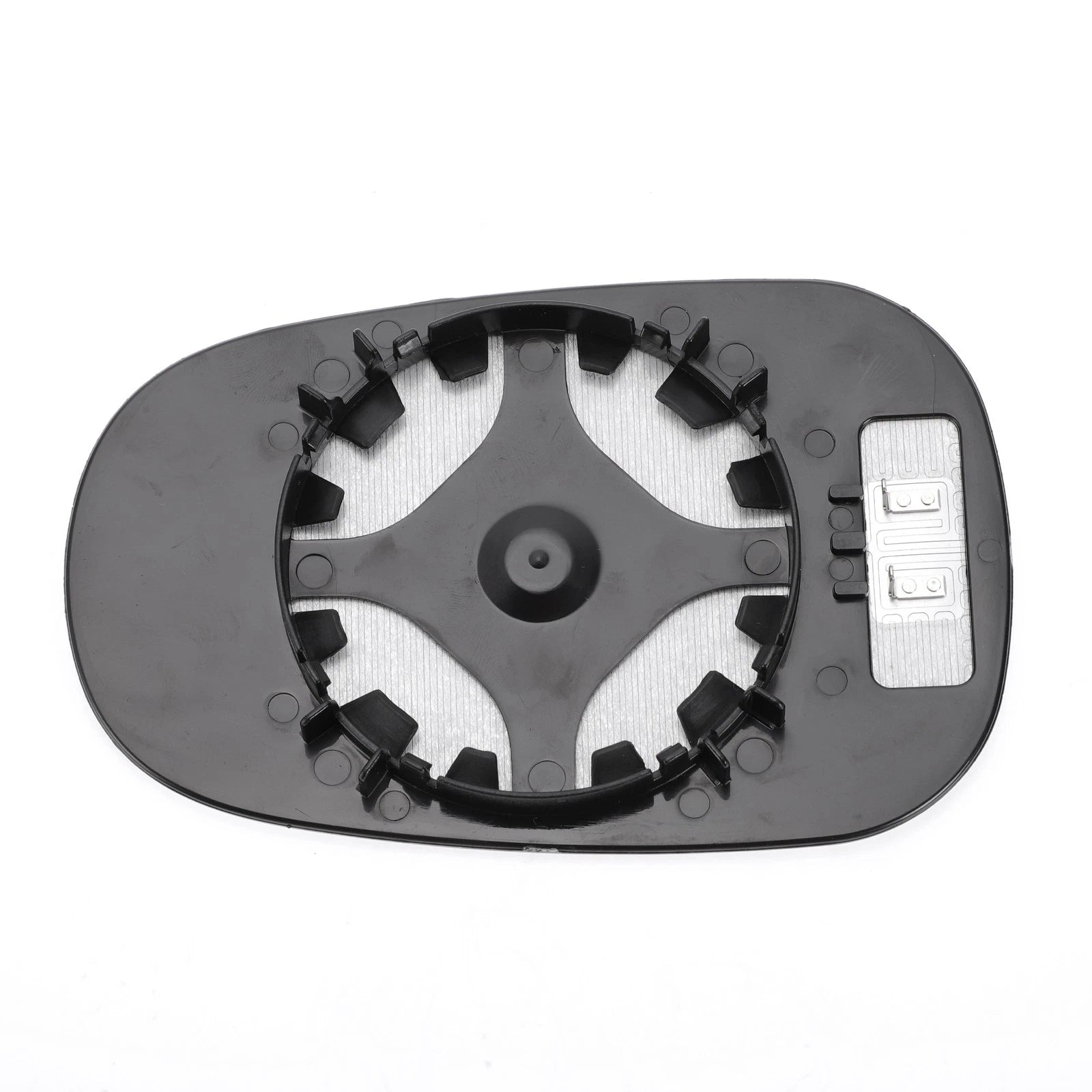 Right Side Heated White Mirror Glass for Nissan Micra (2002–2009)