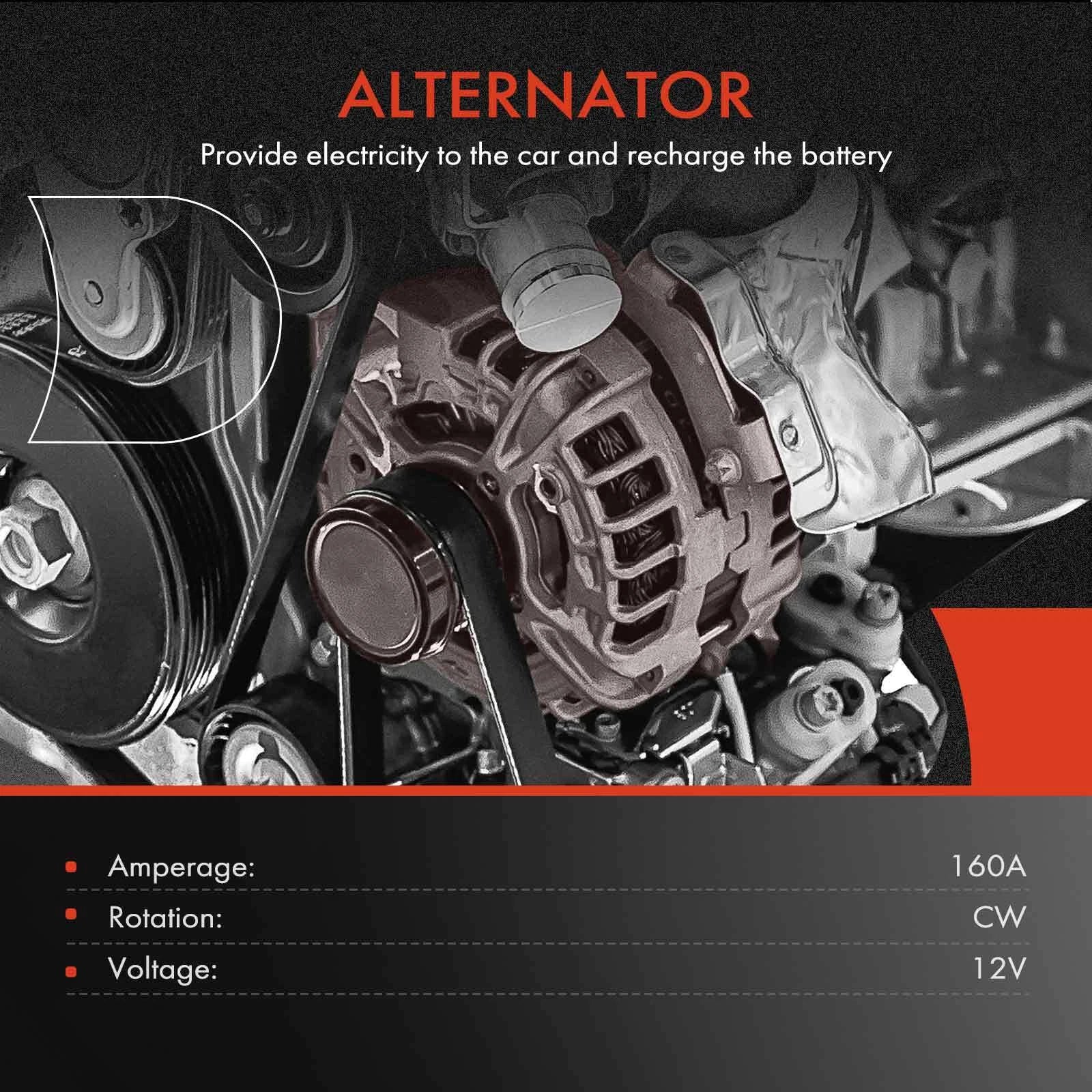 Alternator for Ford F650 F750 Freightliner Sterling Truck (2004–2008) 160A 12V