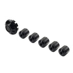 Black Front Hubcap Screw Wheel Cover for Vespa Primavera/Sprint 150 (13-21)