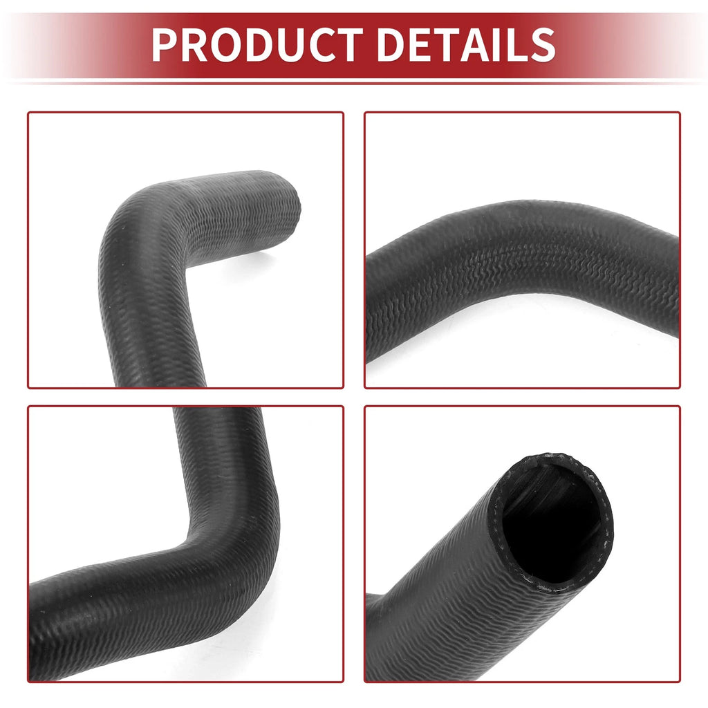 Radiator Hose for Toyota Tacoma 2.7L (2005–2015) No. 16572-75241 Rubber Black