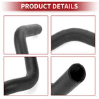 Radiator Hose for Toyota Tacoma 2.7L (2005–2015) No. 16572-75241 Rubber Black