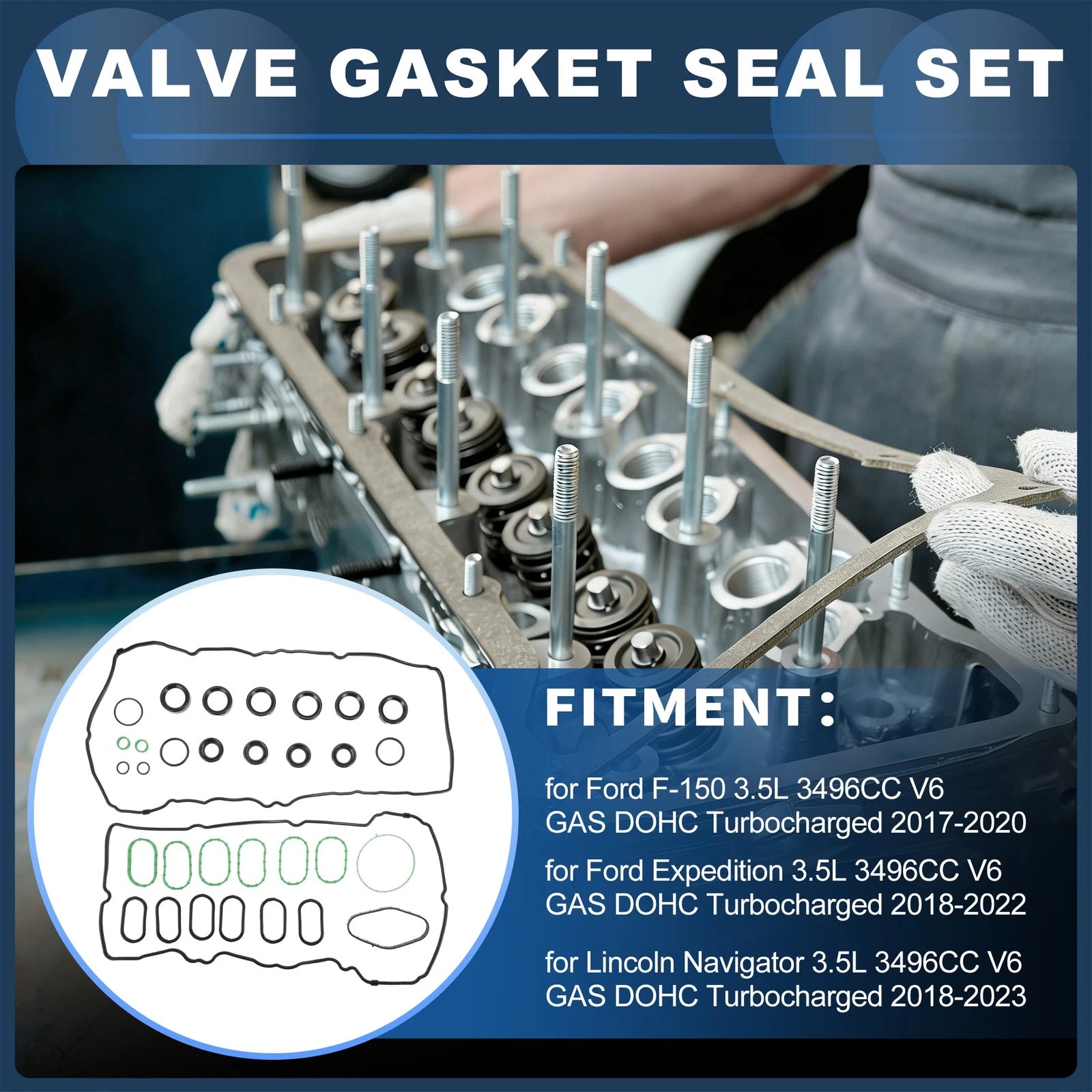 Valve Cover Gaskets Set for Ford Expedition 3.5L (2018–2022) VS50993R