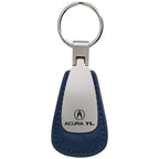 Blue Leather Teardrop Keychain - Officially Licensed for Acura TL