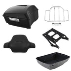 Matte Black Backrest Pad Rack for Harley Touring (2014–2026)