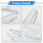 1 Pcs Headlight Lens Cover for Lexus LX570 (2007–2012) PC Clear