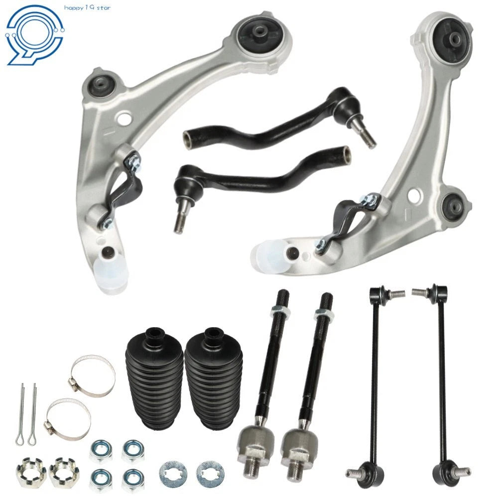 10Pc Suspension Kit for Nissan Altima (2002–2006) Control Arms Tie Rod Ends