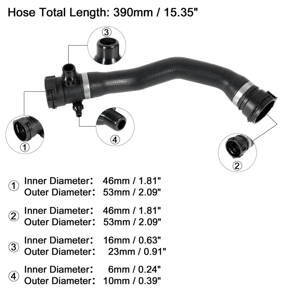 Radiator Water Hose from Expansion Tank for BMW X3 (2015-2017)