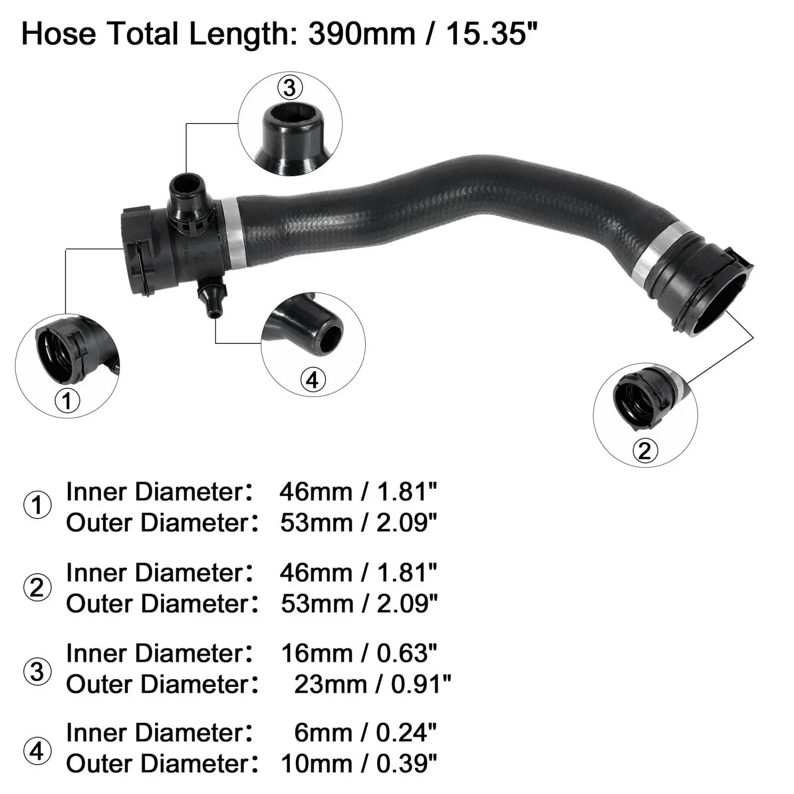 Radiator Water Hose from Expansion Tank for BMW X3 (2015-2017)