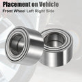 2 x Front Wheel Bearings for LEXUS RX330 (2004-2006) Silver Tone