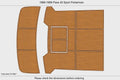 EVA Pads for Pace 40 Sport Fisherman (1988) - Cockpit Swim Platform Teak Deck
