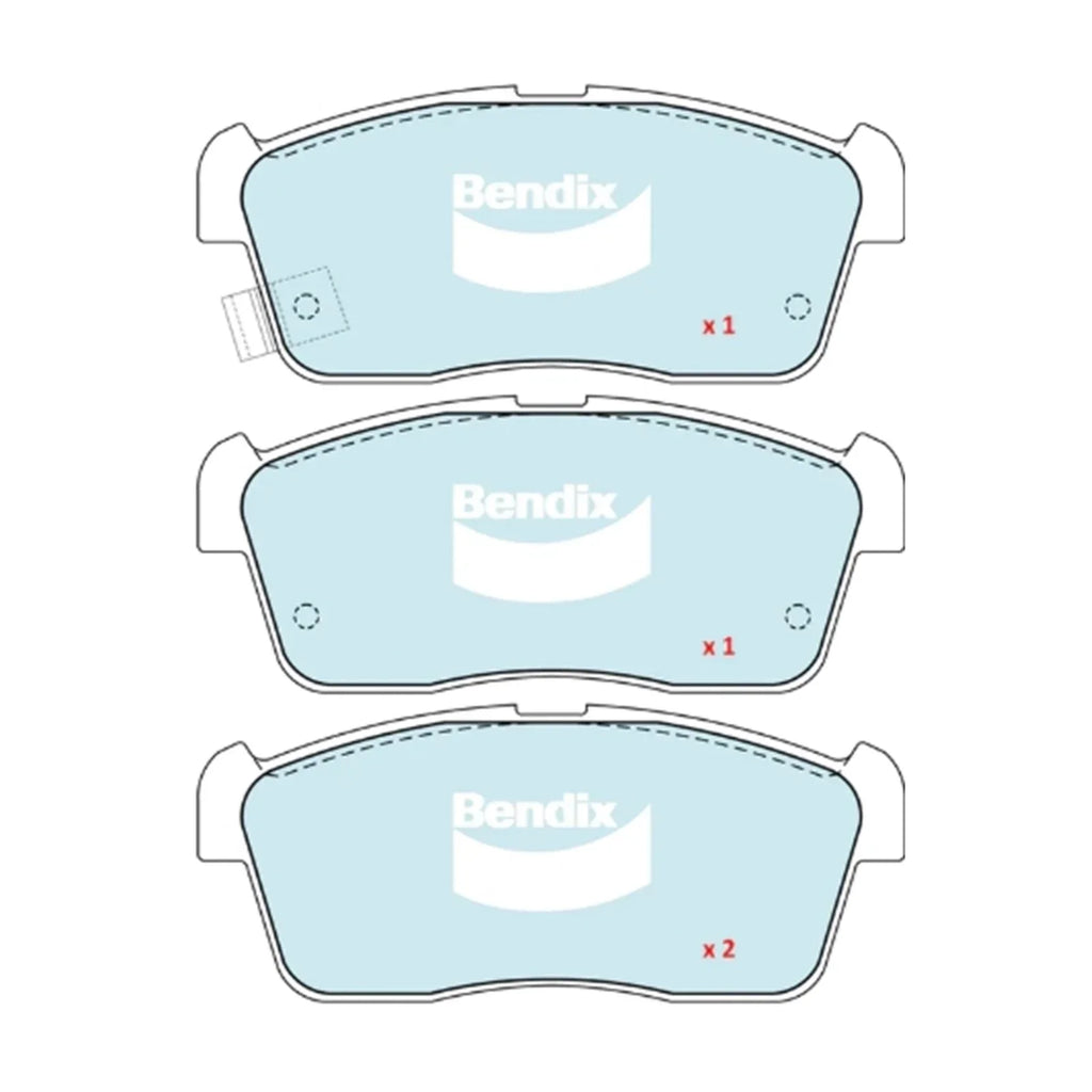 GCT Front Disc Brake Pad Set for Suzuki Carry GA413 (1999-2005)
