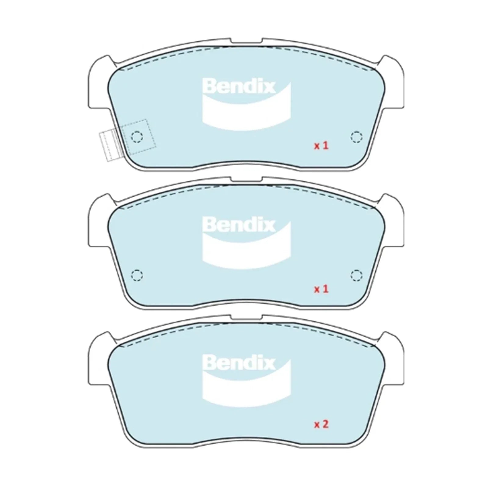 GCT Front Disc Brake Pad Set for Suzuki Carry GA413 (1999-2005)