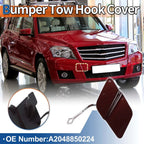 Front Car Bumper Tow Hook Cover for Mercedes-Benz GLK350 (2010-2015) Red