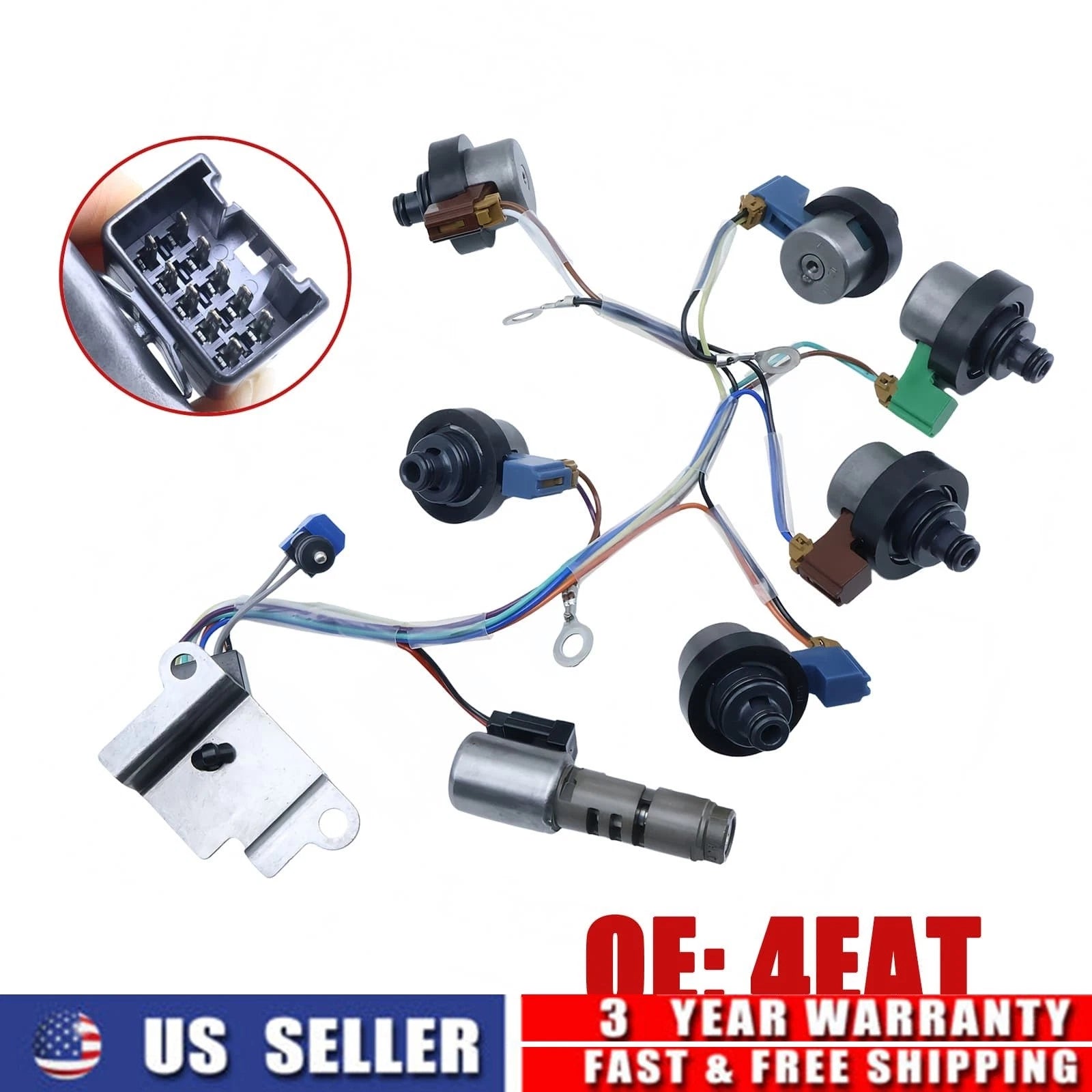 Transmission Solenoids Valve with Harness Plug for Subaru Forester Impreza (2000–2008)
