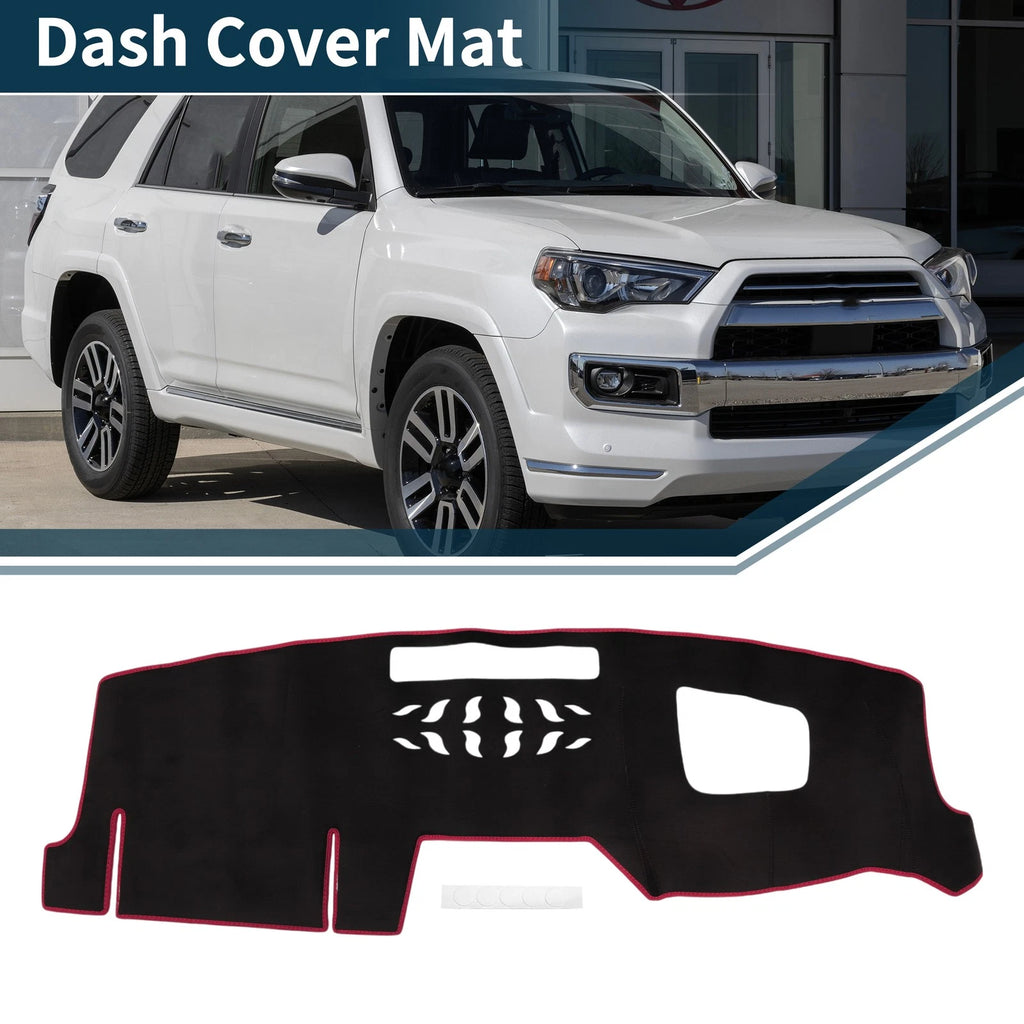Set of 1 Dashboard Dash Cover Mat for Mazda CX-5 KF, CX-8 KG (2017–2023) Black Red