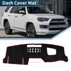 Set of 1 Dashboard Dash Cover Mat for Mazda CX-5 KF, CX-8 KG (2017–2023) Black Red