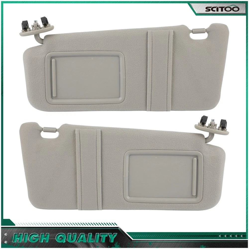 Sun Visor Pair for Toyota Camry (2007–2011) - Gray