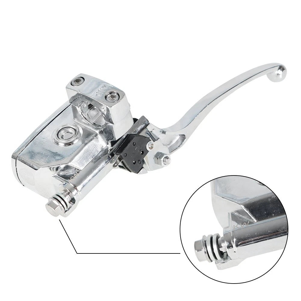 1" Handlebar Master Cylinder Hydraulic Brake Control Clutch Lever for Motorcycle