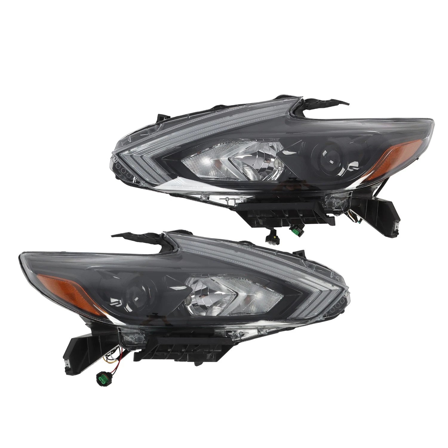 Headlight Assembly Set of 2 for Nissan Altima (2016–2018) Halogen