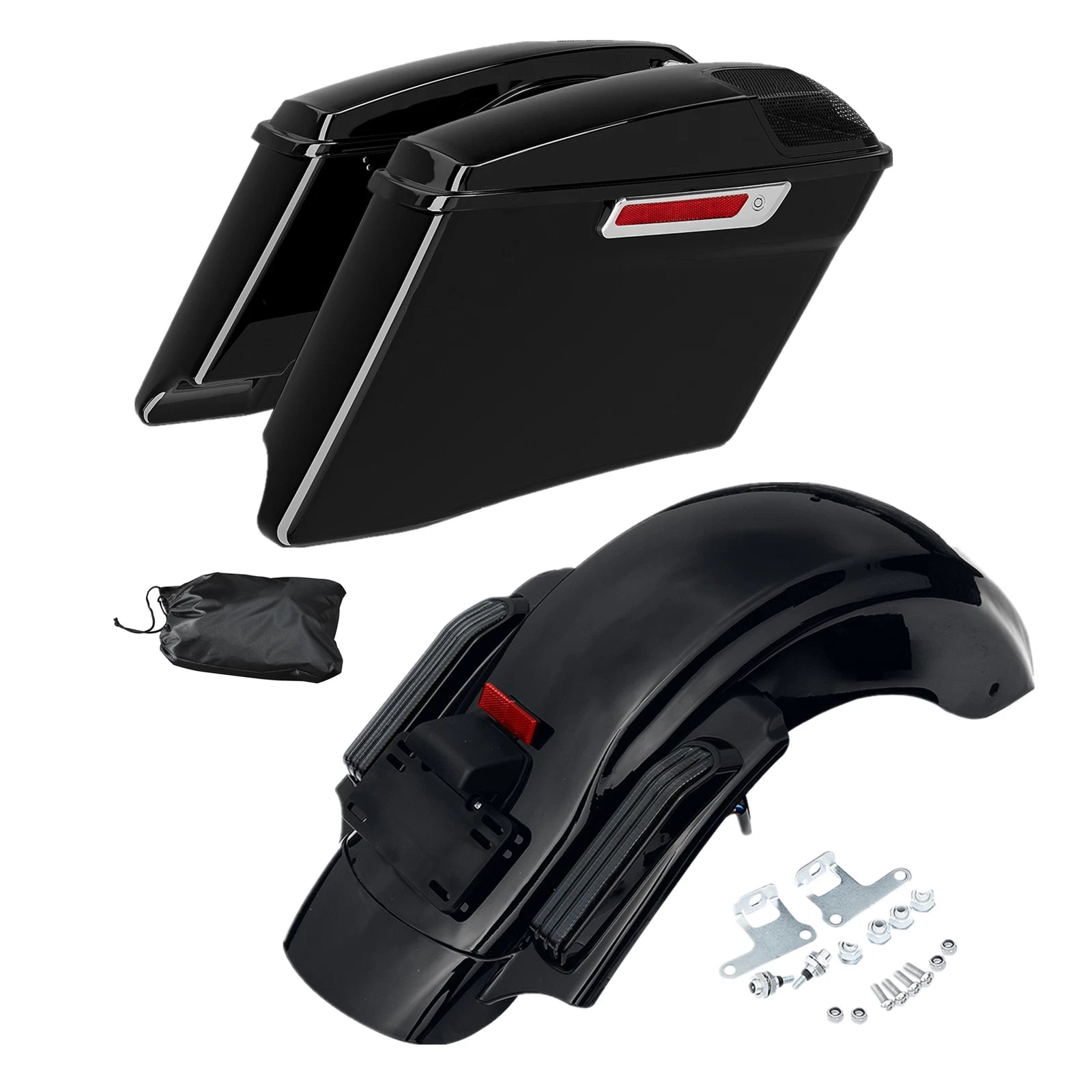 4" Extended Saddlebags for Harley Touring Road King (2014–2018)