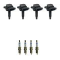 Set of 4 Ignition Coils & Spark Plugs for Audi A4 1.8 L4 (2000–2006)