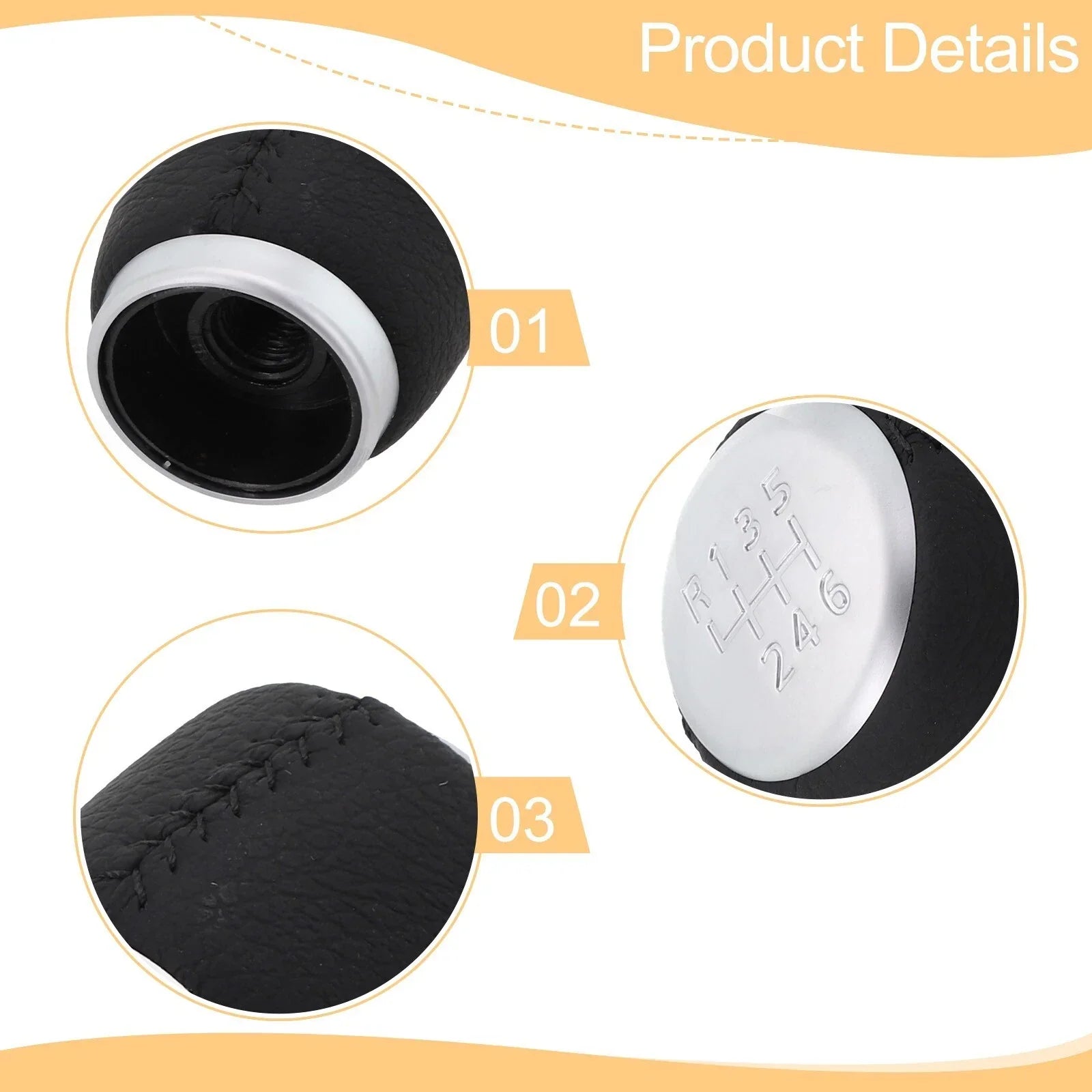 Wear-Resistant Gear Shift Knob for Toyota Avensis RAV4 (2005–2012)