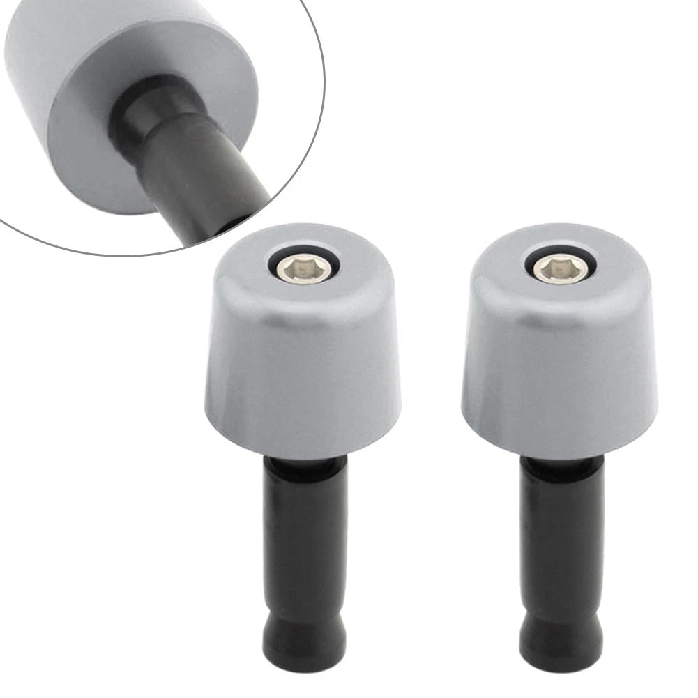Handlebar Grips for Universal Motorcycle (1in/25.4mm) - Grey