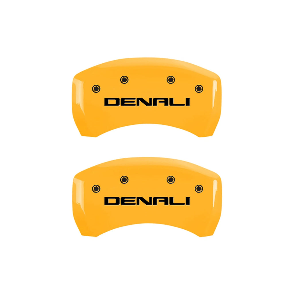 Set of 4 Caliper Covers Yellow OEM for 2017–2020 GMC Acadia by MGP