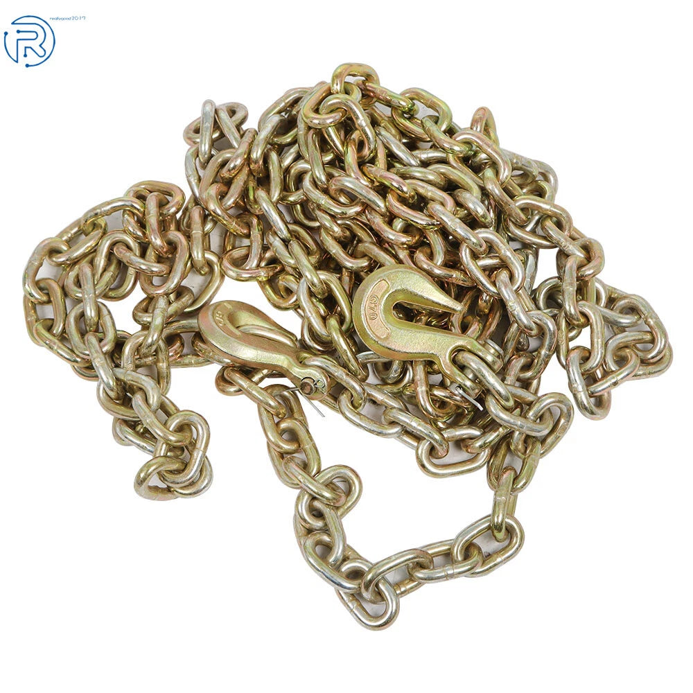 Set of 2 Tow Chains for Flatbed Truck Trailer (3/8" x 20')