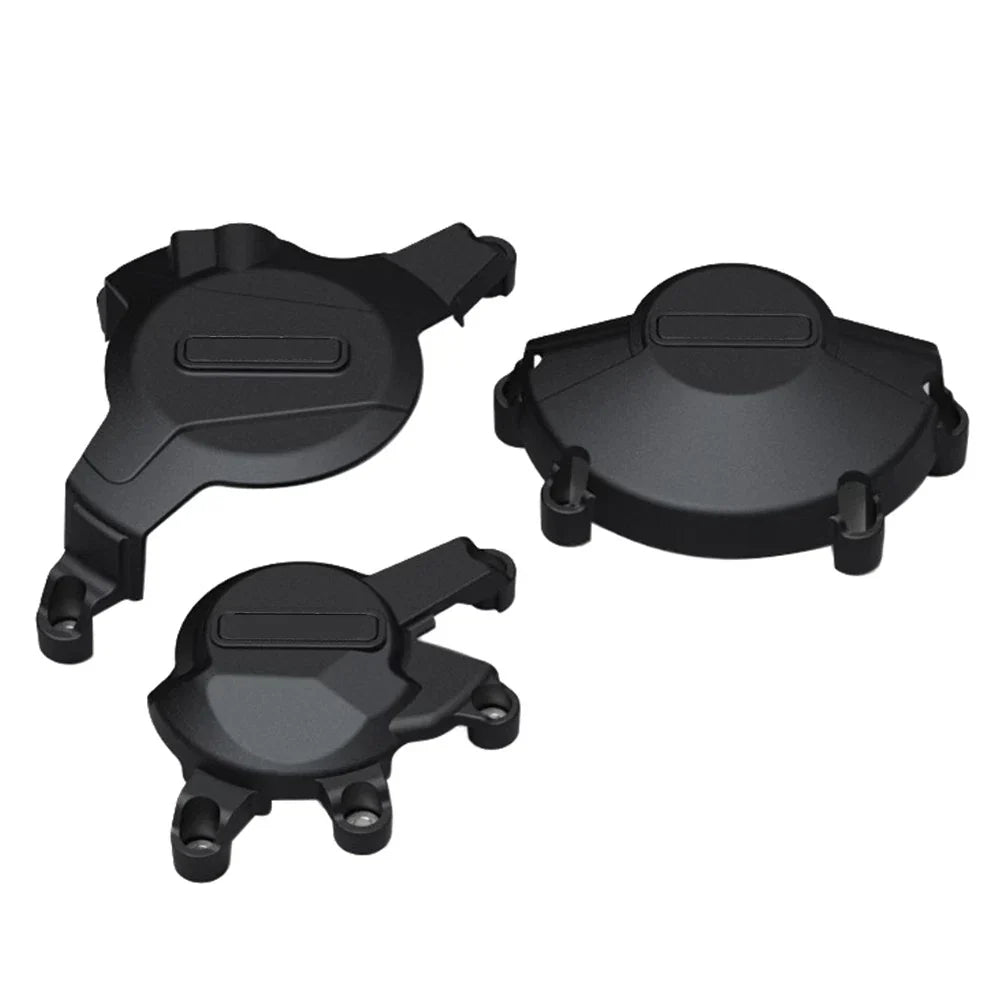Black Motorcycle Engine Cover Protector Set for Honda CBR600RR (07-24)
