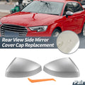 Set of 2 Chrome Plated Rearview Mirror Cover Caps for Audi A3 S3 RS3 (2013–2018)