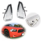 2X Clear Front Corner Turn Signal Light Housings for Dodge Charger (2006–2010)