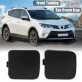 Pair Front Bumper Tow Hook Cover Caps 532860R020 532850R020 for Toyota RAV4 (2009–2012)