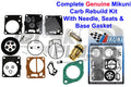 Carburetor Rebuild Kit for SeaDoo GTI (1999–2005) - Needle Seat & Base Gasket