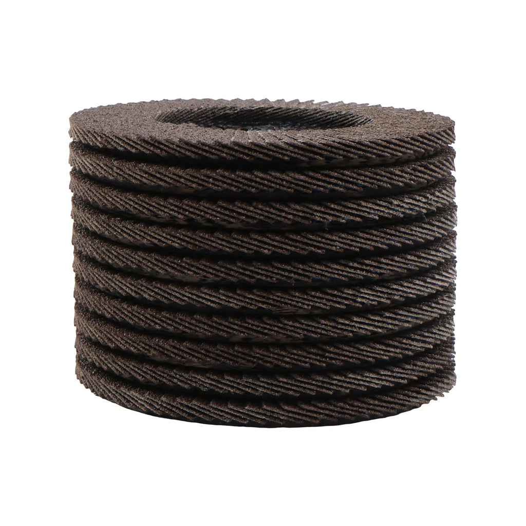 10 Pack Flap Discs 4-1/2" x 7/8" 80 Grit for Grinding