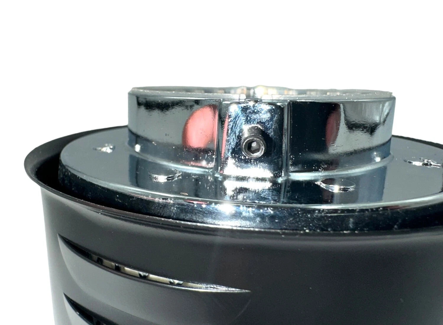 Air Cleaner Lid Assembly Short Louvered for 2-5/16 Neck 2 Barrel Carb (Universal)