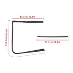 Set of 6 Window Sweep & Run Channel Seal Rubber for GMC Chevy Blazer (1982–1994)
